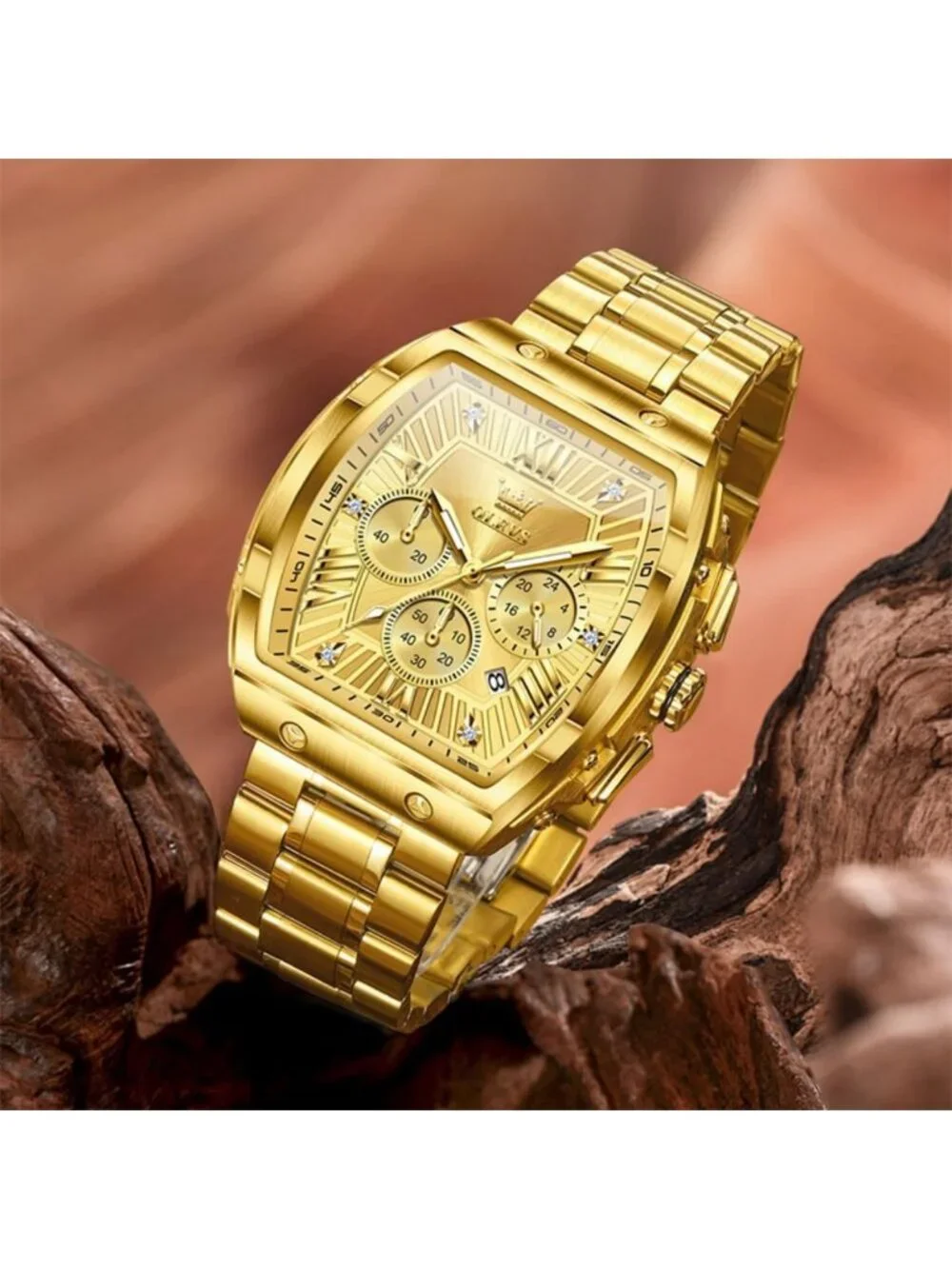 Stylish Men's Analog Quartz Chronograph Watch - Waterproof, Luminous